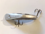 Kautzky Lazy Ike 3 Vintage Plastic Lure in Silver with Black Ribs Color