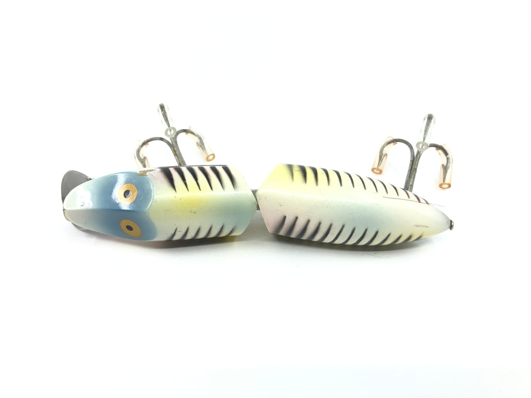 Heddon Jointed Floating River Runt 9430 XBP Pearl and Black Shore Minnow Color