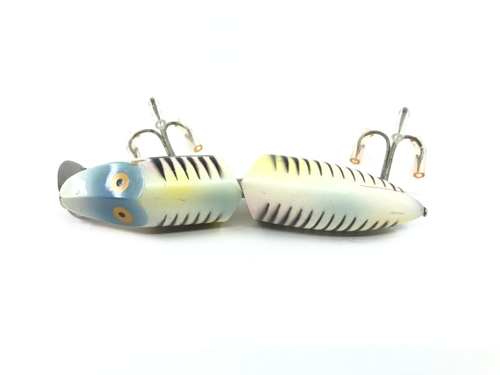 Heddon Jointed Floating River Runt 9430 XBP Pearl and Black Shore Minnow Color