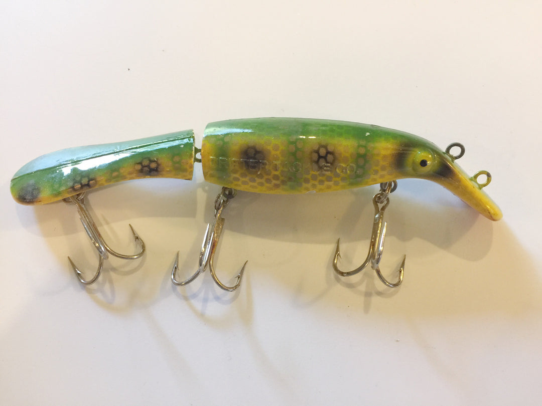 Drifter Tackle The Believer 8" Jointed Musky Lure Yellow Perch Pattern