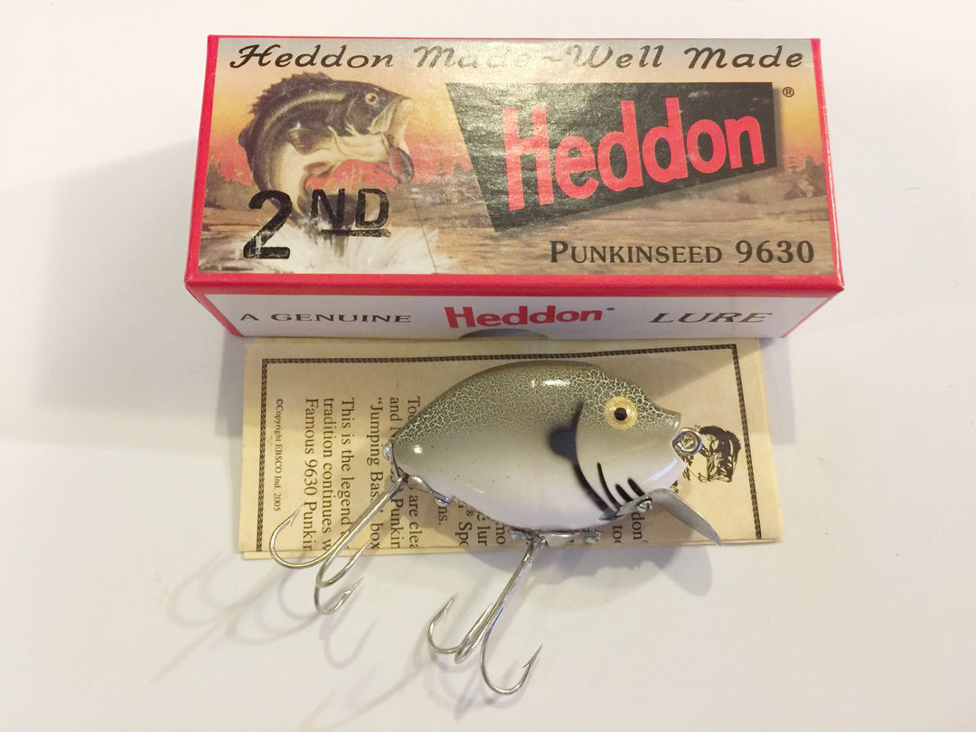 Heddon 9630 2nd Punkinseed GCB Green Crackleback Color New in Box