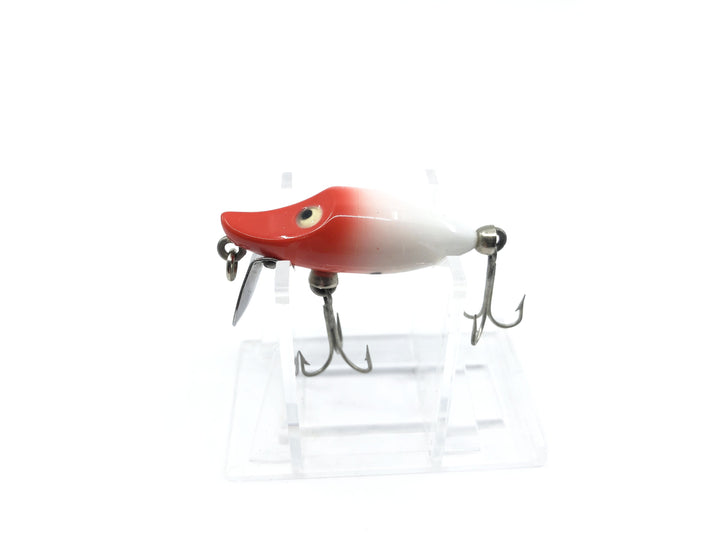 Heddon Tiny River Runt Red and White Color