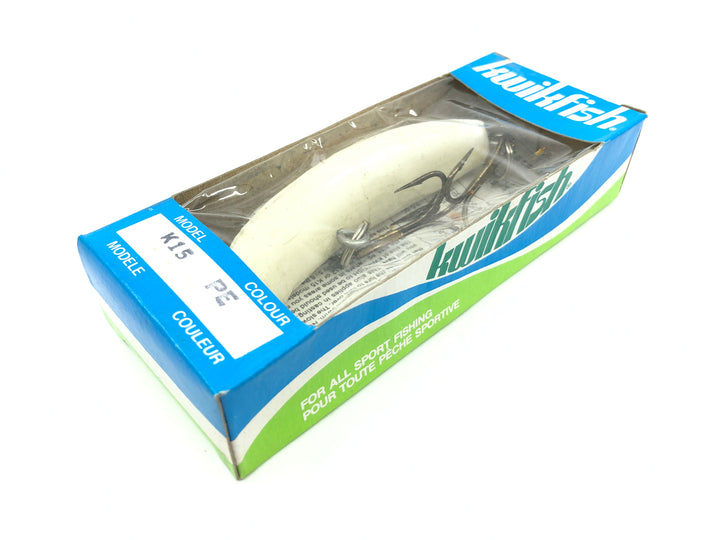 Kwikfish K15 PE White Pearl Color New in Box Old Stock