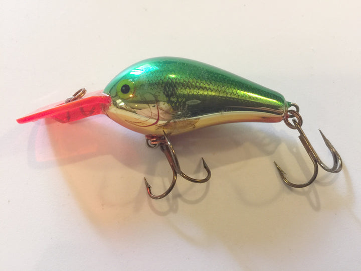 Rapala Fat Rap Red Lip, Green Minnow.