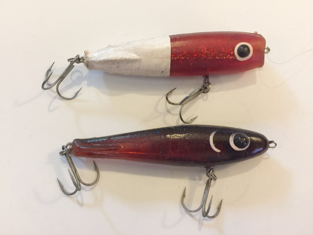 Two soft plastic / rubber type lures