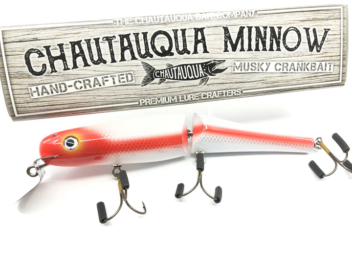 Jointed Chautauqua 8" Minnow Musky Lure Special Order Color "Allen Stripey"
