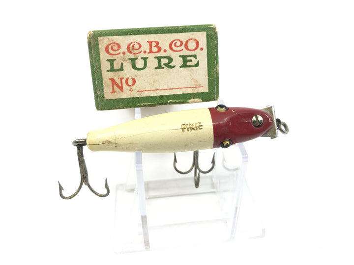 Creek Chub Midget Pikie Minnow 2202 White and Red Color with Box