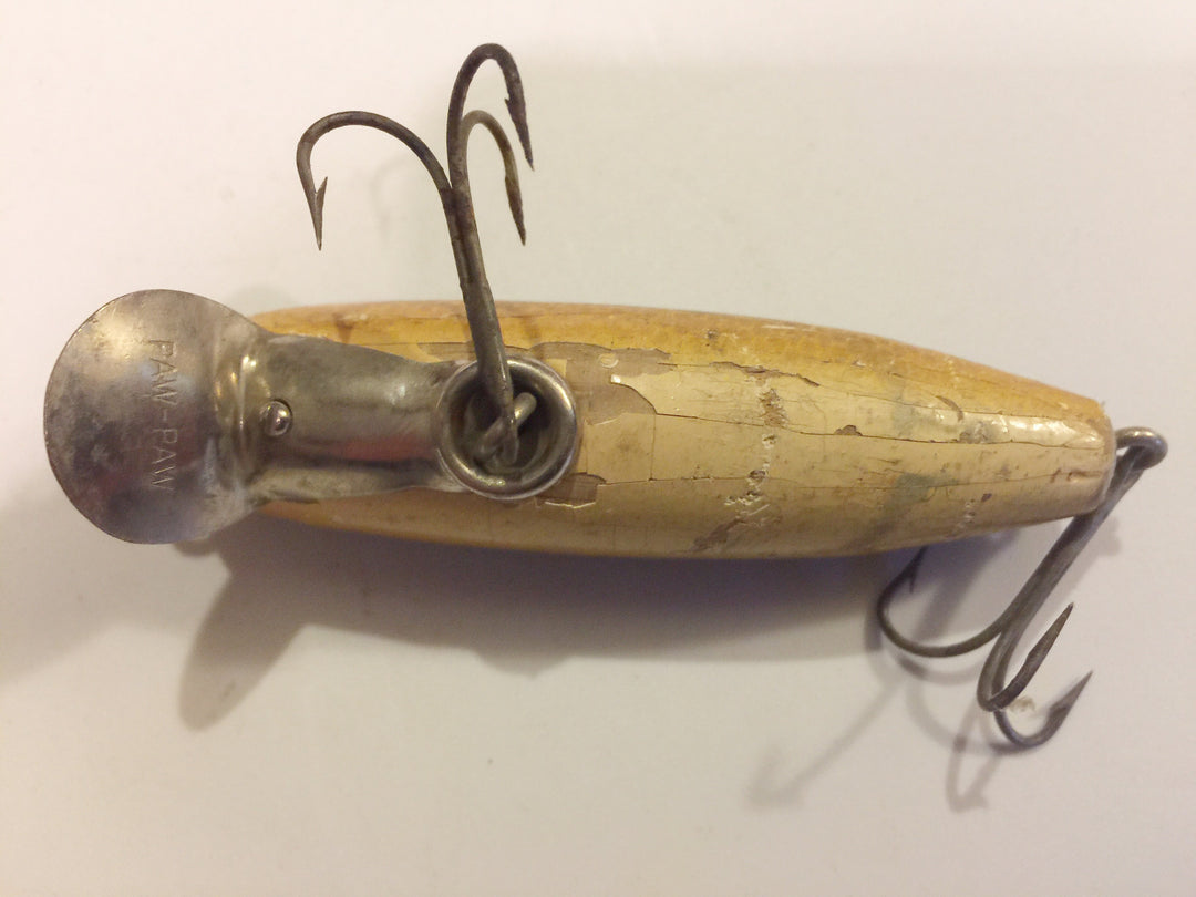 Paw Paw Lippy Joe Wooden Lure Green Perch Color