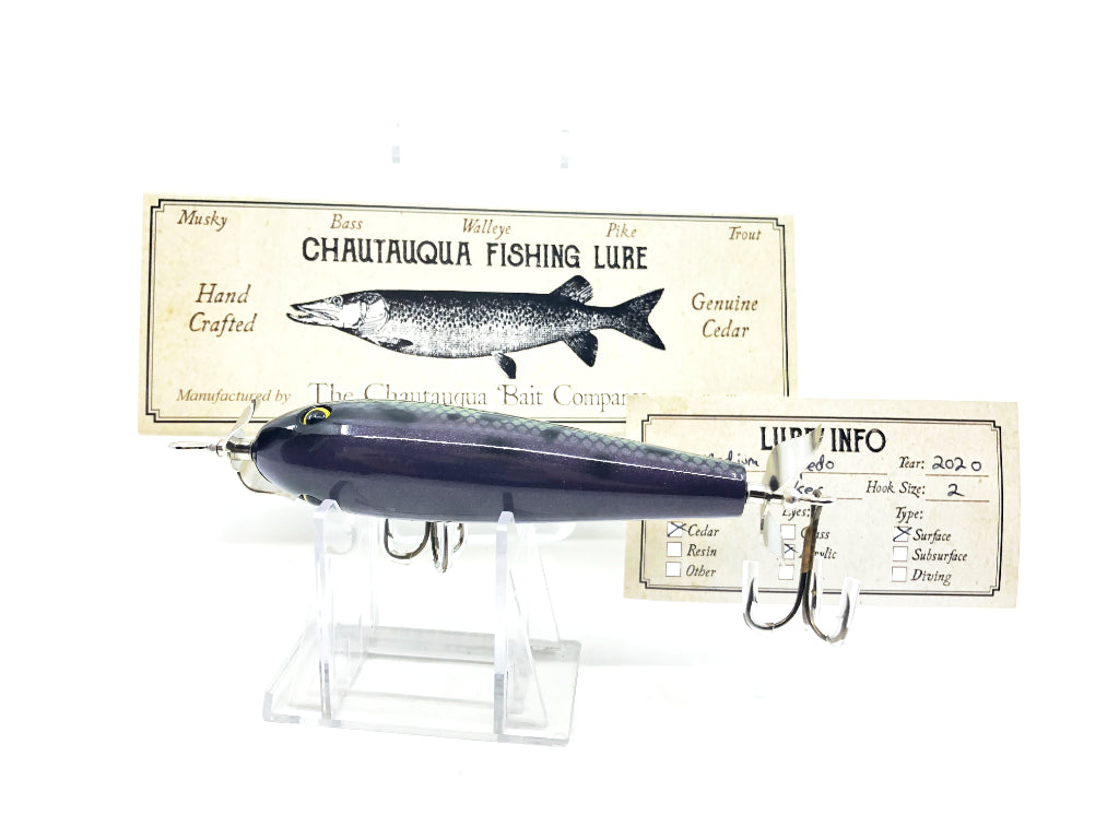 Chautauqua Special Order Wooden Medium Torpedo in Purple Sucker Color 2020