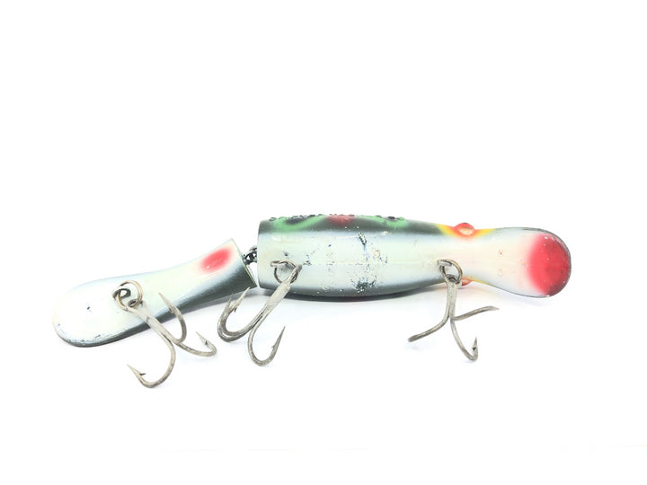 Drifter Tackle The Believer 8" Jointed Musky Lure Color 01 Dark Frog Red Spots