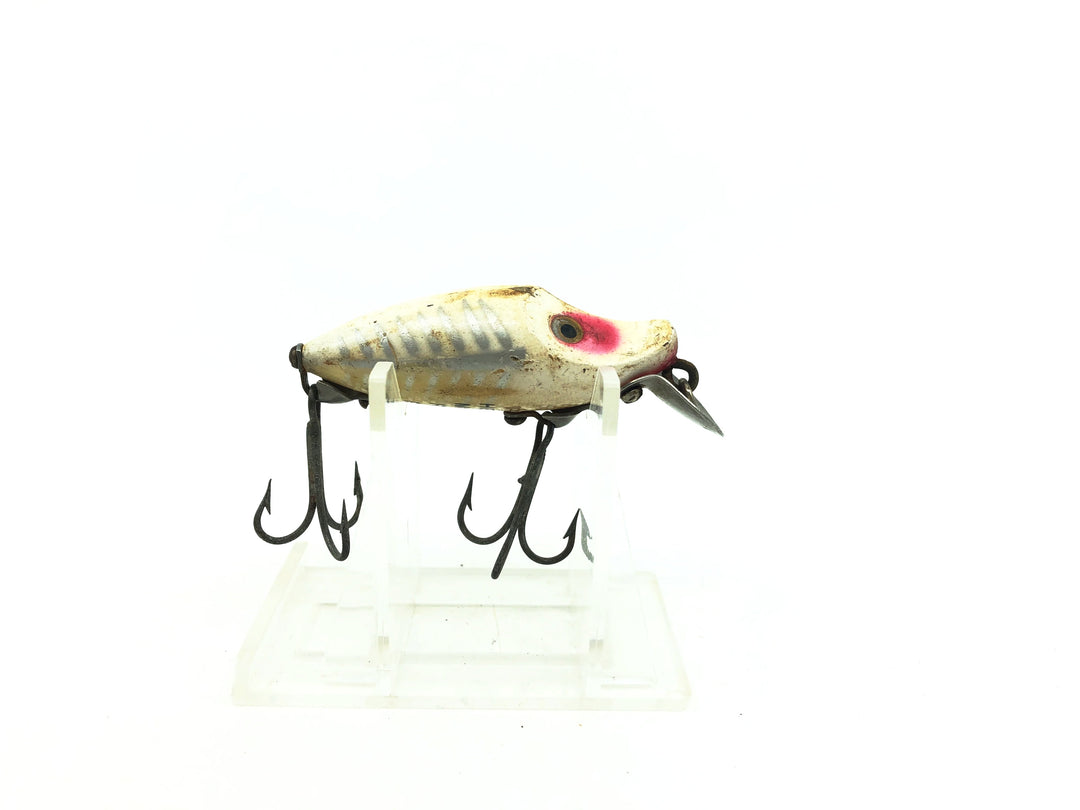 Heddon Midget River Runt Spook 9010, XRW White Shore Minnow Color