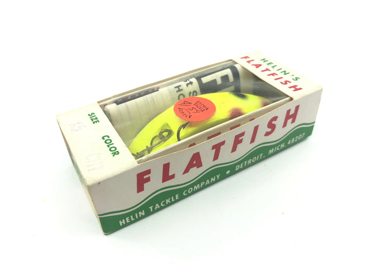 Helin Vintage Flatfish X5 CHT Chartreuse Color New in Box