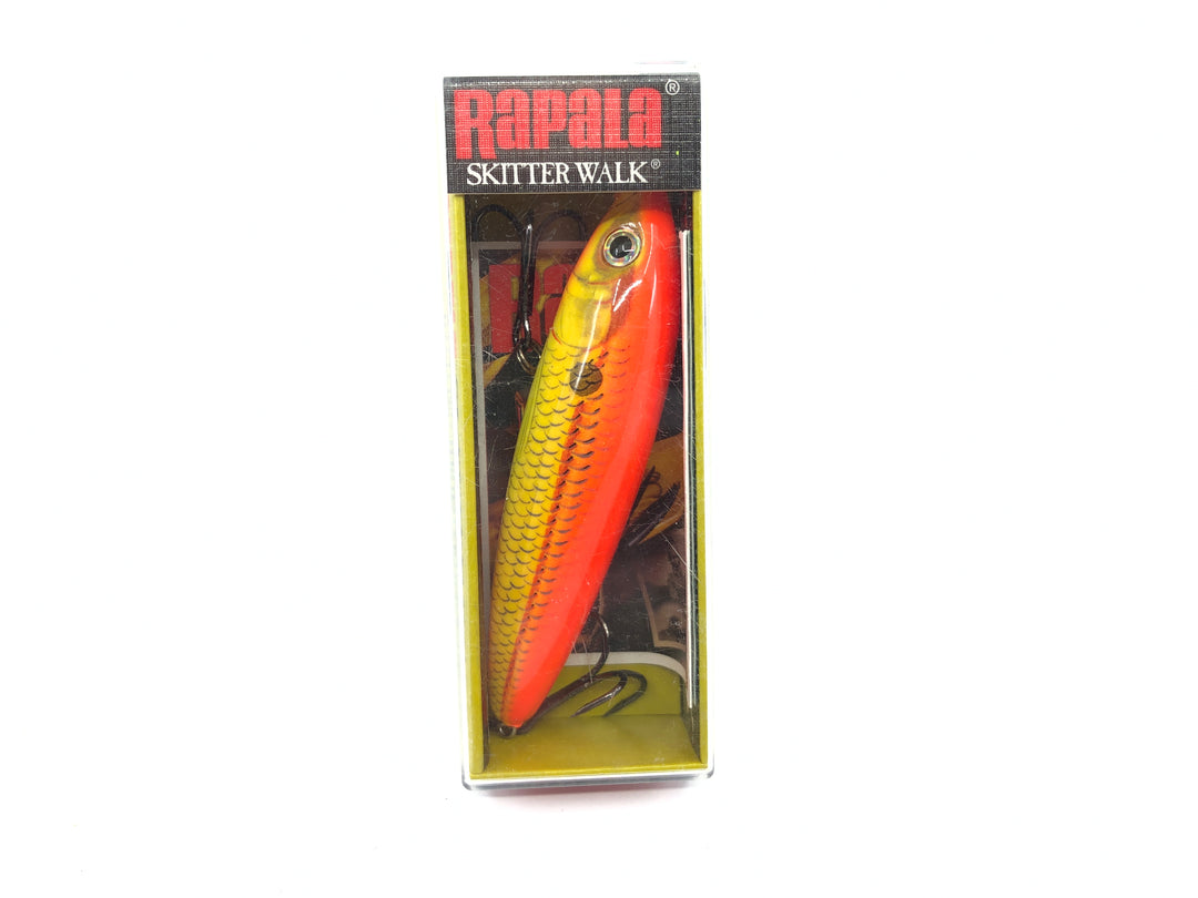 Rapala Skitter Walk SW-8 FSD Fire Shad Color New in Box Old Stock