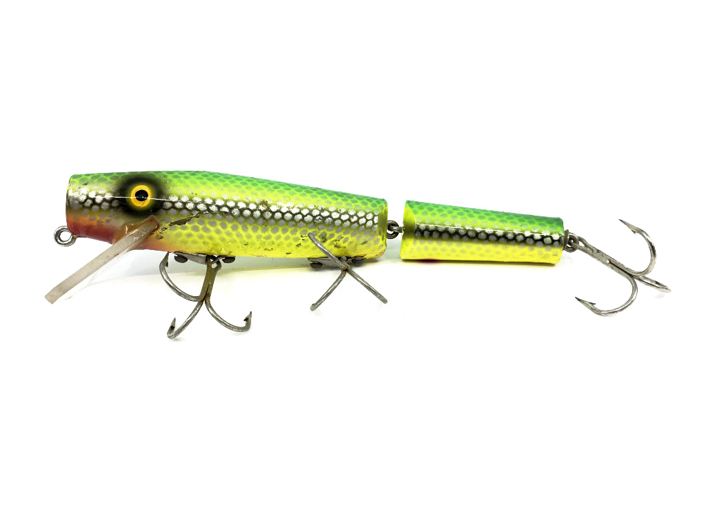 Wiley Jointed 6 1/2" Musky Killer in Lemon Lime Striper Color