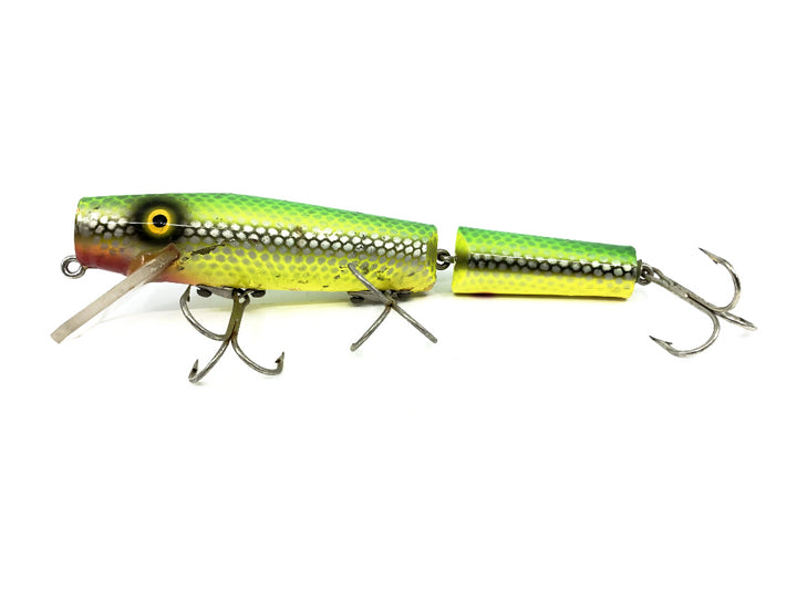 Wiley Jointed 6 1/2" Musky Killer in Lemon Lime Striper Color