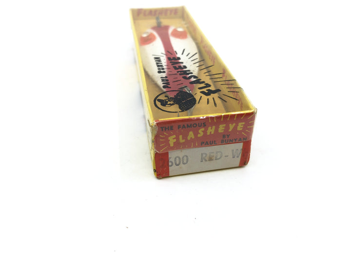 Paul Bunyan Flasheye Spoon No. 2600 Red and White New in Box