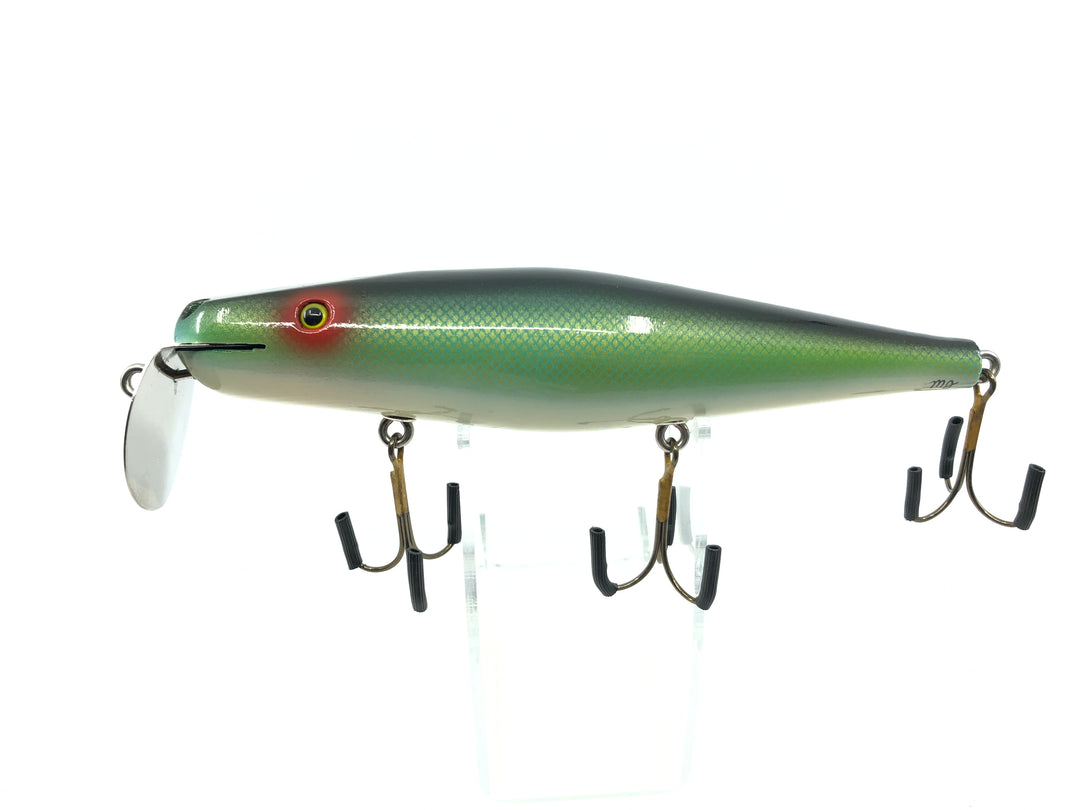 Chautauqua Custom Musky Minnow Green Scale Color Heavy Body