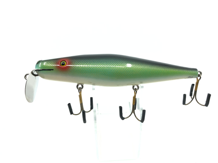 Chautauqua Custom Musky Minnow Green Scale Color Heavy Body