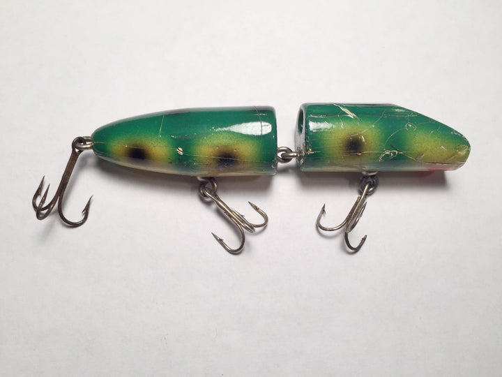Makinen Holi-Comet Wooden Lure Green Frog Pattern