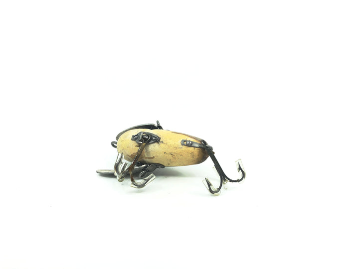 Heddon Wooden Crazy Crawler 2120 GM Grey Mouse Color, Two-Piece Hardware