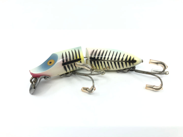 Heddon Jointed Floating River Runt 9430 XBP Pearl and Black Shore Minnow Color