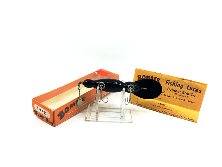 Vintage Wooden Bomber Water Dog 1602 Black Color with Box