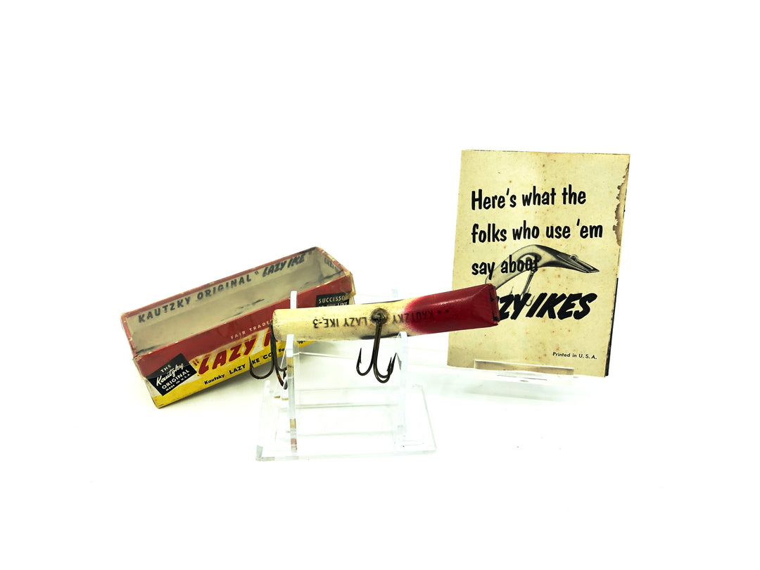 Kautzky Wooden Lazy Ike KL-31 RW Red White Color with Box