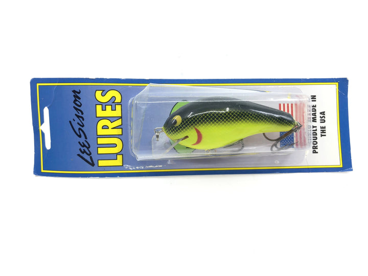 Lee Sisson Lure BS3 Square Bill Crank Chartreuse Color New on Card