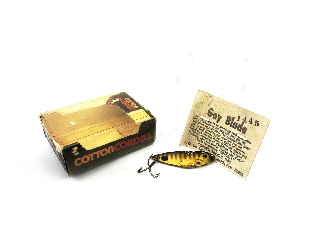 Cotton Cordell Gay Blade Yellow Perch Color with Box