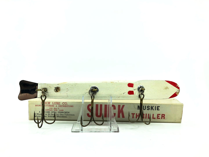 Vintage 9" Suick Muskie Thriller Black/White Color with Box