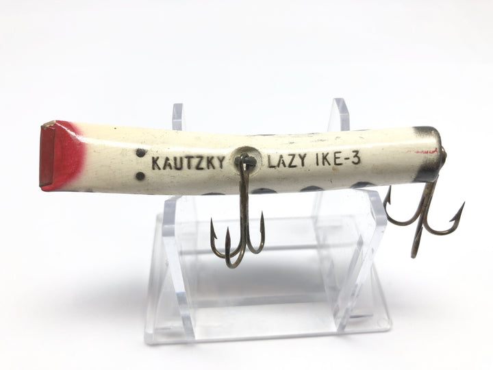Kautzky Lazy Ike 3 Black Rib Color Wooden Vintage Lure