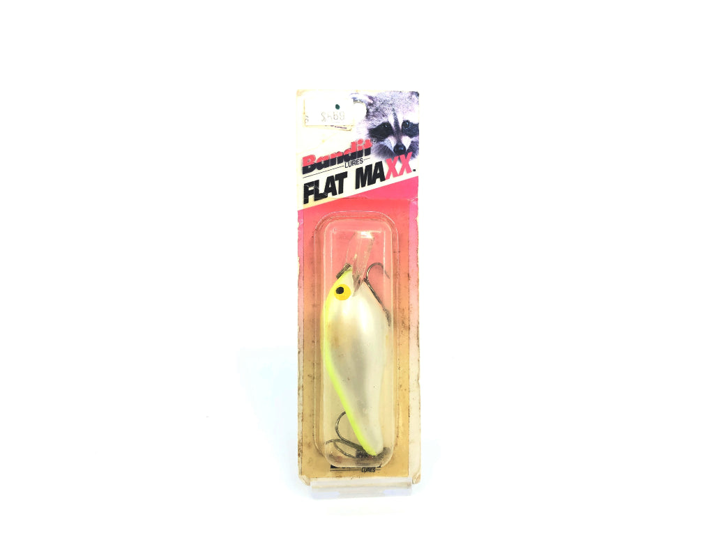 Bandit Flat Maxx Shallow Series FMS115 Pearl/Chartreuse Color New on Card