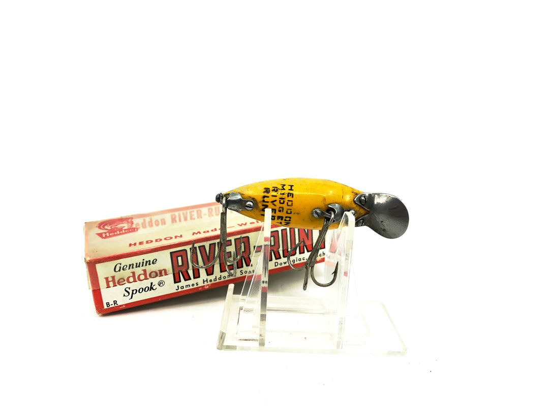 Heddon Midget River Runt Spook PG Golden Shiner Color with Box  - Plastic Top Box