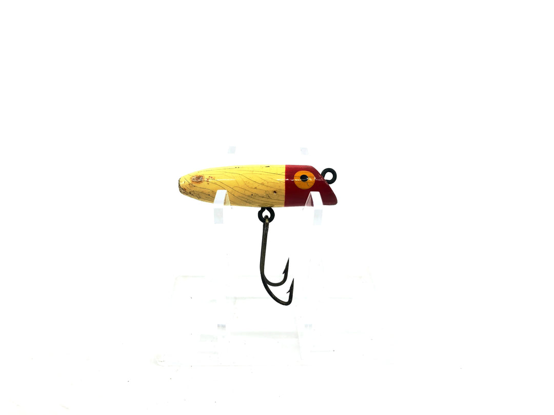 Paw Paw Groove Head Minnow Fly-Lure, Red White Color