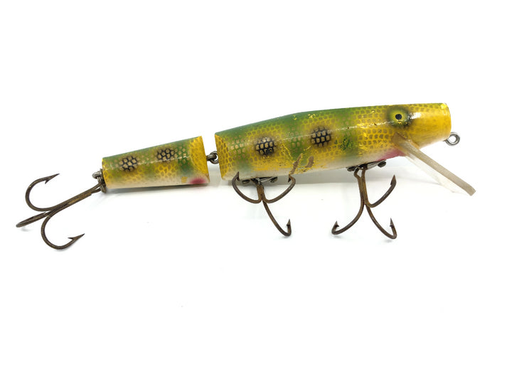 Wiley Jointed 6 1/2" Musky Killer in Yellow Perch Black Dots Color