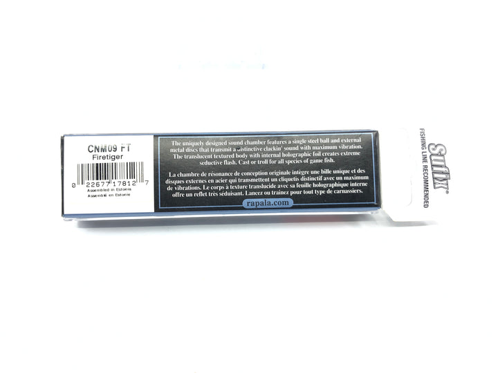 Rapala Clackin' Minnow CNM-9 FT Firetiger Color New in Box Old Stock