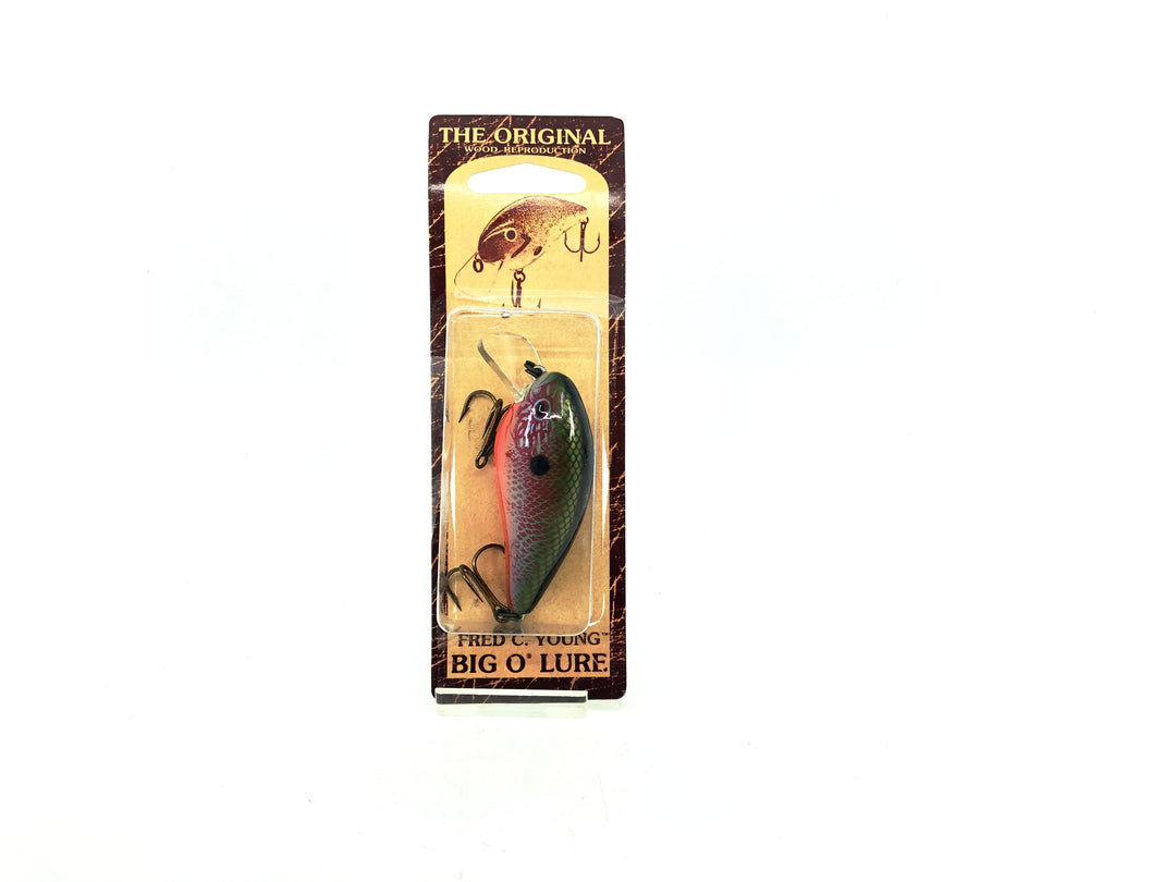 Cotton Cordell Fred Young Original Big O Wooden Lure Perch Color on Card