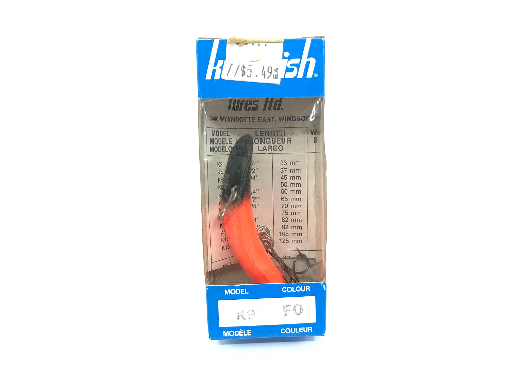 Kwikfish K9 FO Fire Orange Color New in Box Old Stock