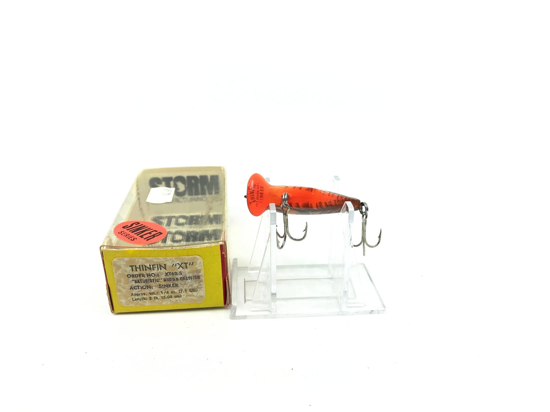 Storm Thin Fin XT Sinker XT62-S Naturistic Crayfish Color with Vintage Box