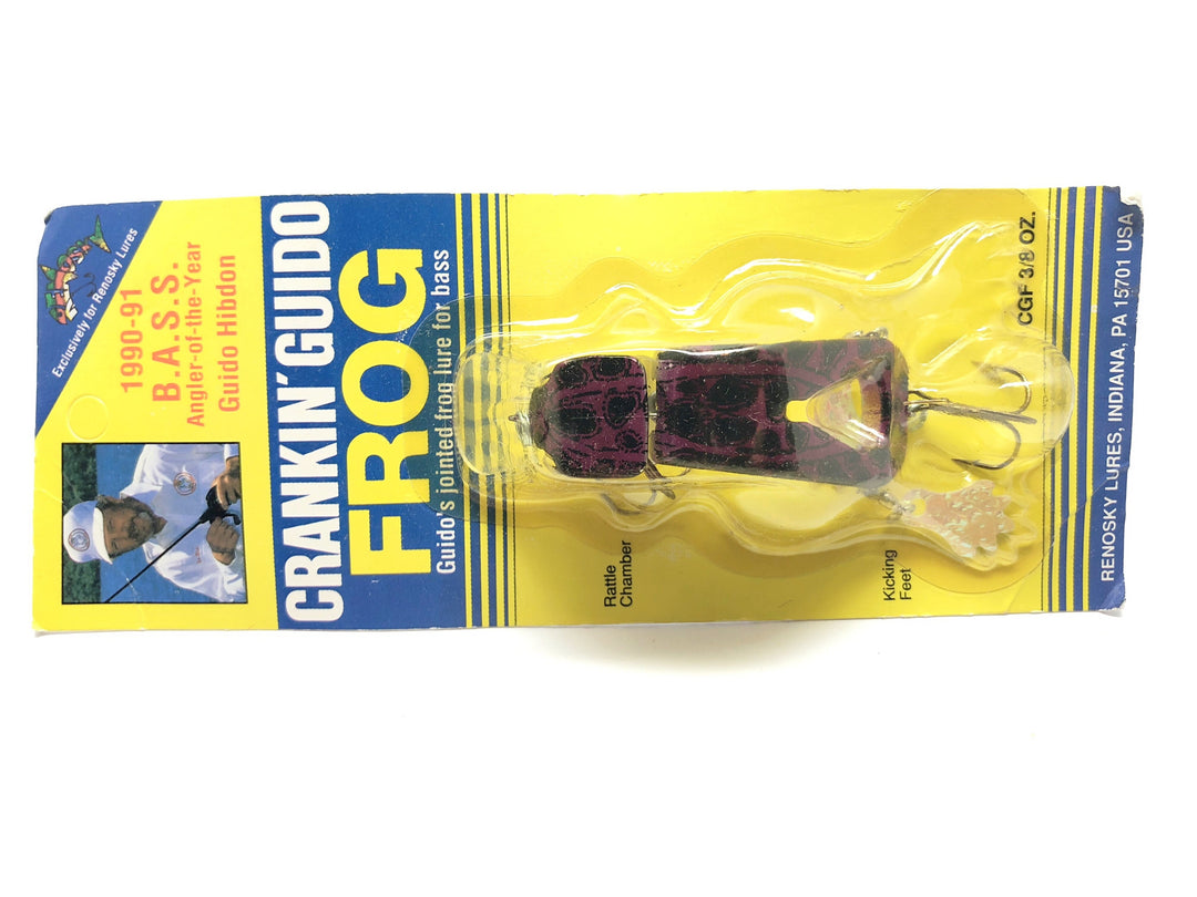 Renosky Crankin' Guido Frog Purple Frog TOUGH COLOR New on Card