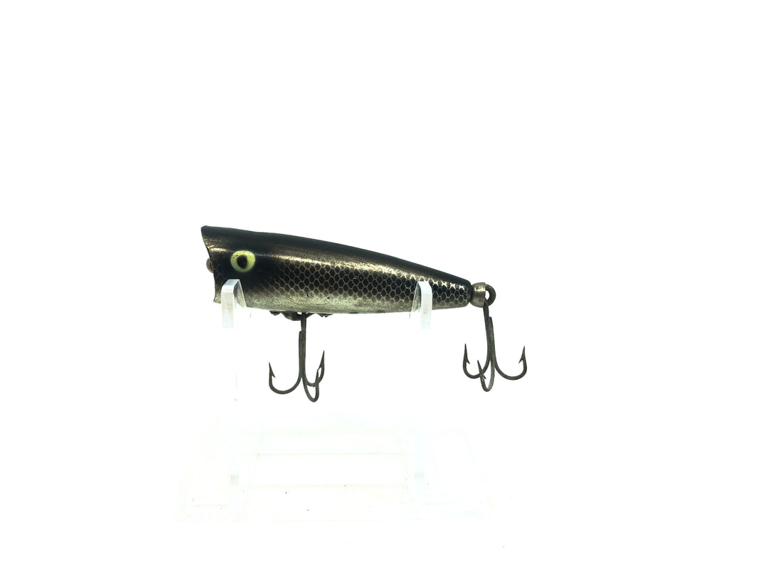 Heddon Tiny Chugger NBL Nickel/Black Back Color