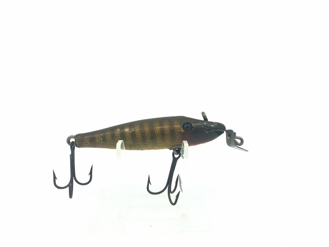 Creek Chub 900 Baby Pikie Minnow in Pikie Color Wooden Lure Glass Eyes DLT