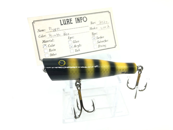 Chautauqua Custom Popper in Bumble Bee 2020 Color