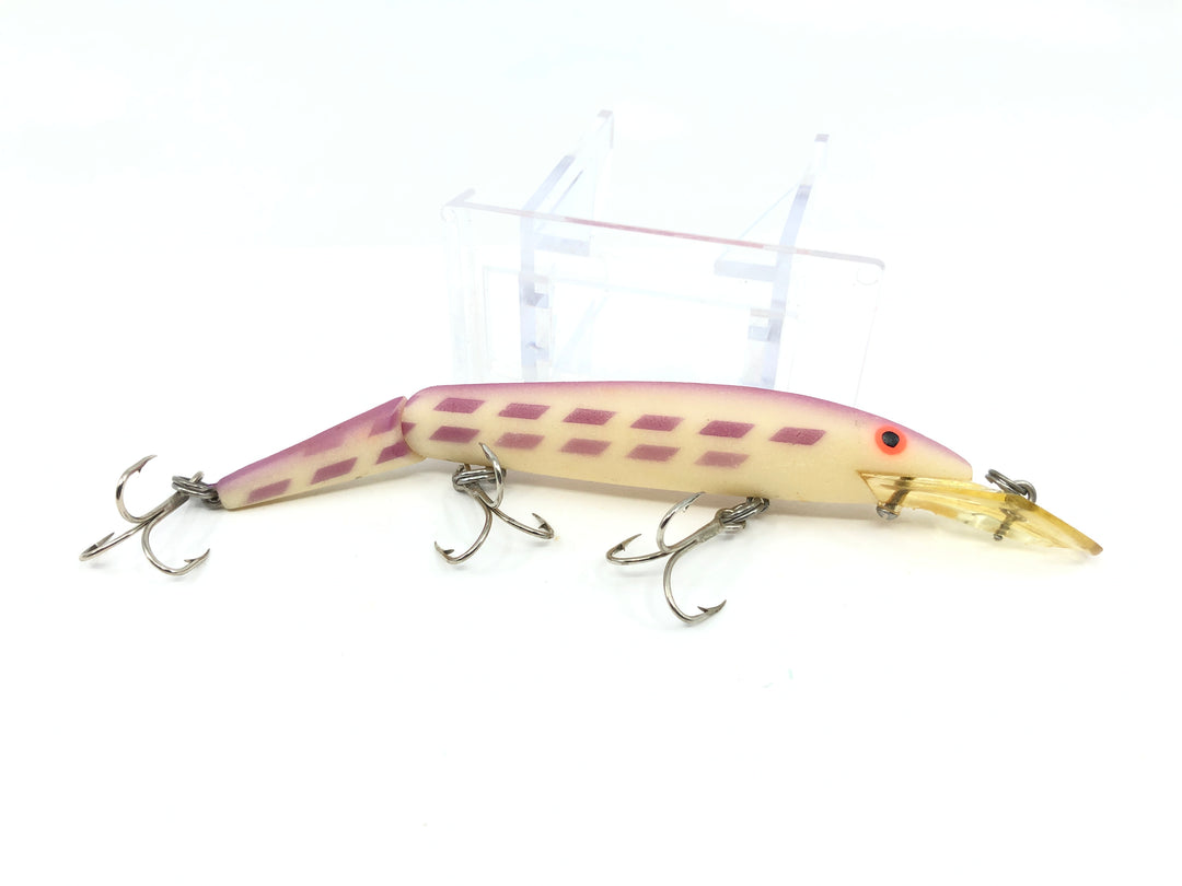Rebel Fastrac Jointed Minnow 167-SS Glo Finish Purple Back Bars Color