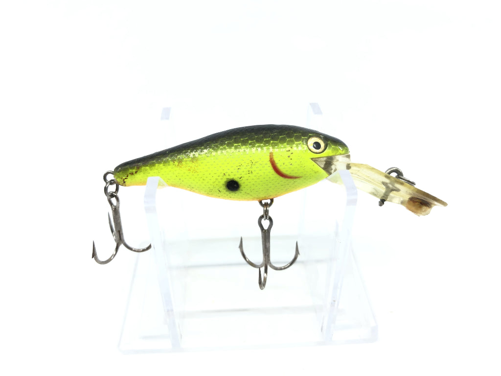 Rebel DD87 Double Deep Shad Junior Color 69 Chartreuse Shiner DD87-69 with Box