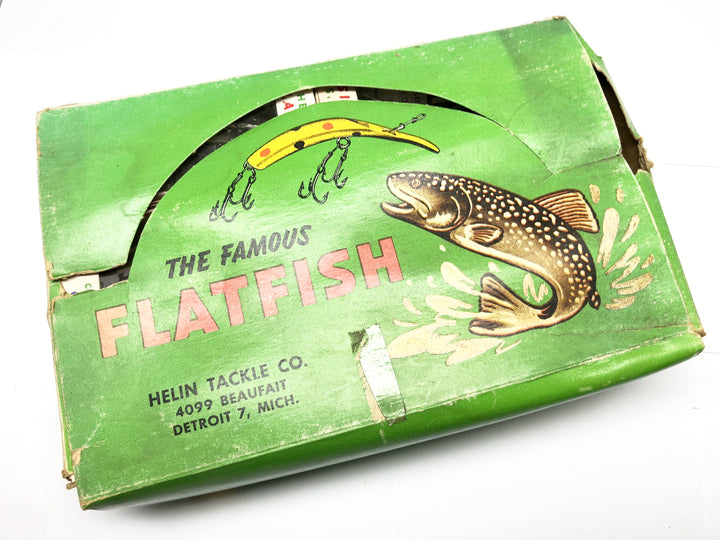 Helin SPECIAL Flatfish Dealer Box of 12 P8 SPL Silver Plated Color Lures in Box