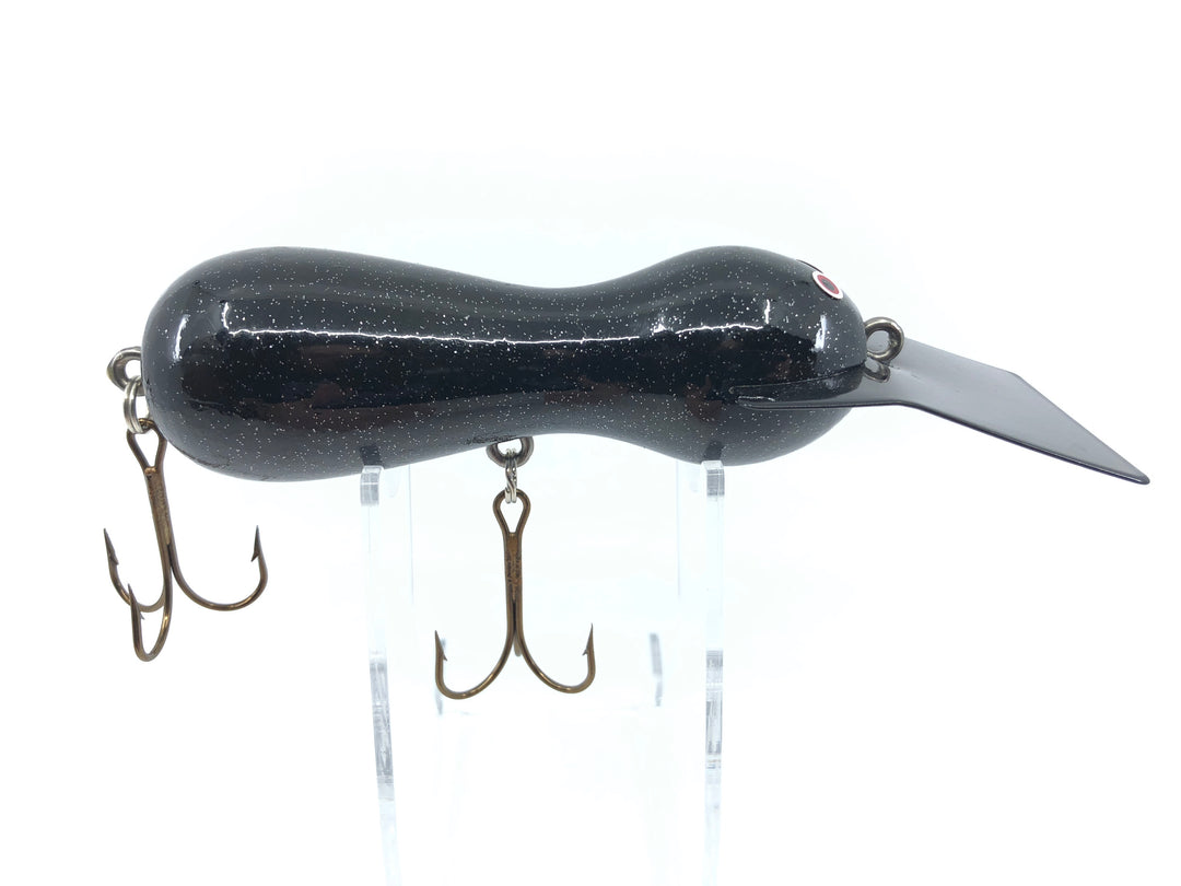 Len Hartman Musky Bug in Black Glitter Color Tougher Color