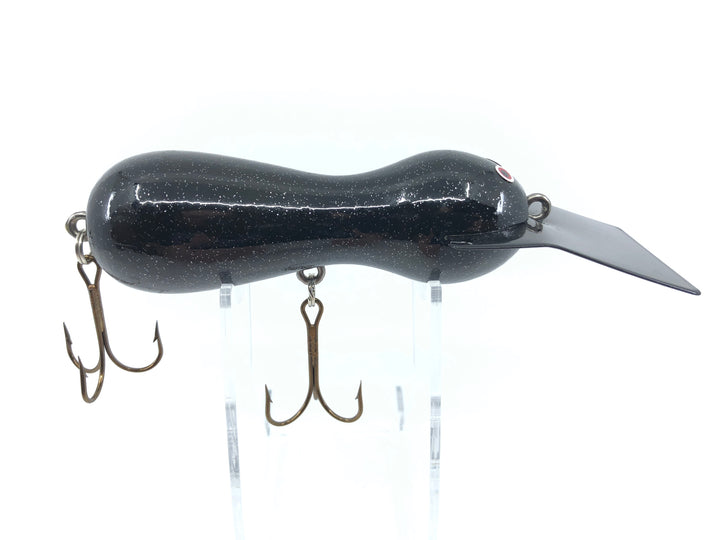 Len Hartman Musky Bug in Black Glitter Color Tougher Color