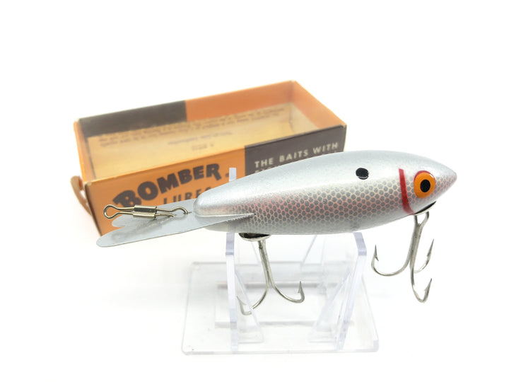 Vintage Wooden Bomber Silver Shad Color in Box 640