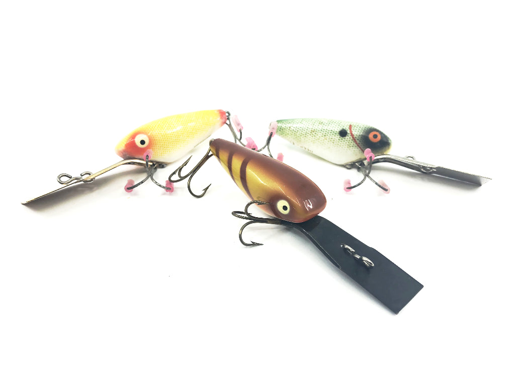 Lot of Three Heddon Deep 6 Lures